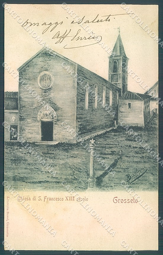 Grosseto Città Chiesa San Francesco cartolina JK4442 – fronte