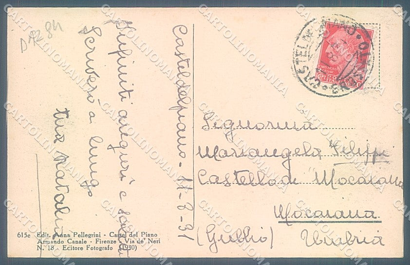 Grosseto Castel del Piano cartolina JK4447 – retro