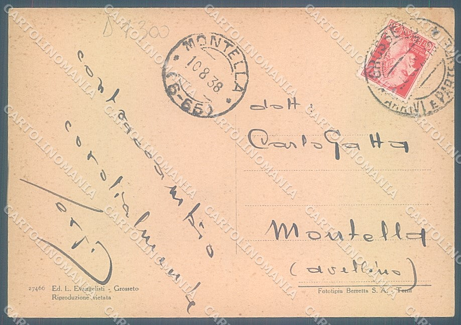 Grosseto Città Via Lorenzo Porciatti FG cartolina JK4453 – retro