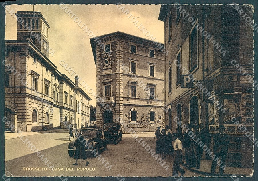 Grosseto Città Casa del Popolo PIEGHINE FG cartolina JK4454 – fronte