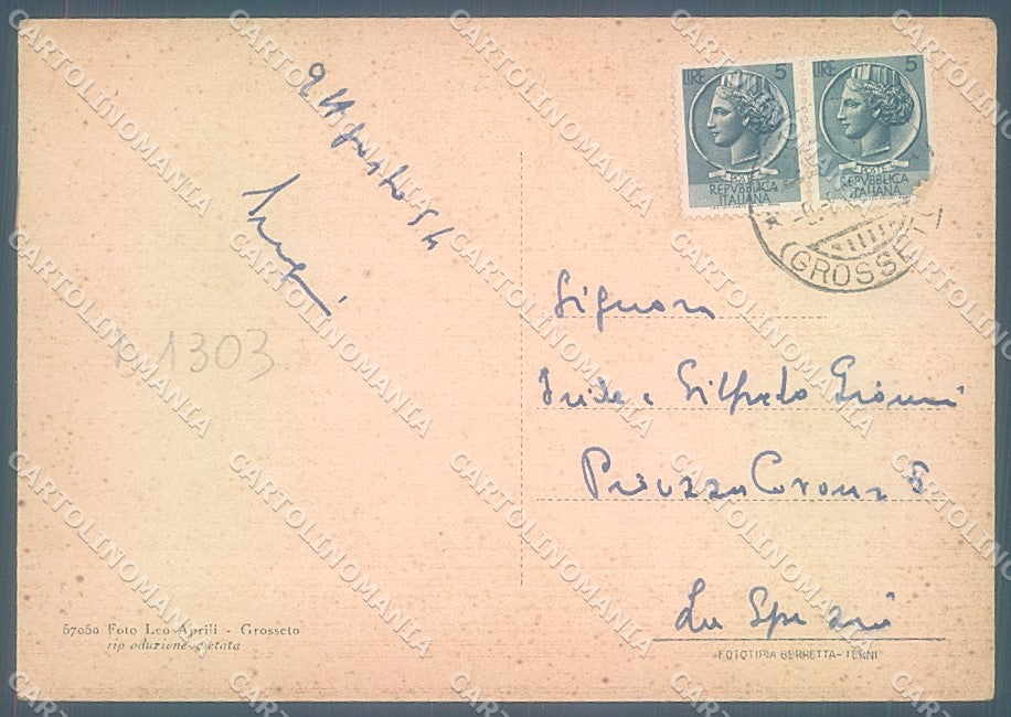 Grosseto Paganico Porta Grossetana FG cartolina JK4455 – retro