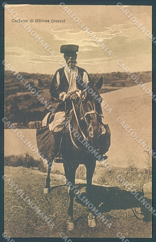 Nuoro Oliena Costumi Cavallo cartolina JK4466 – fronte