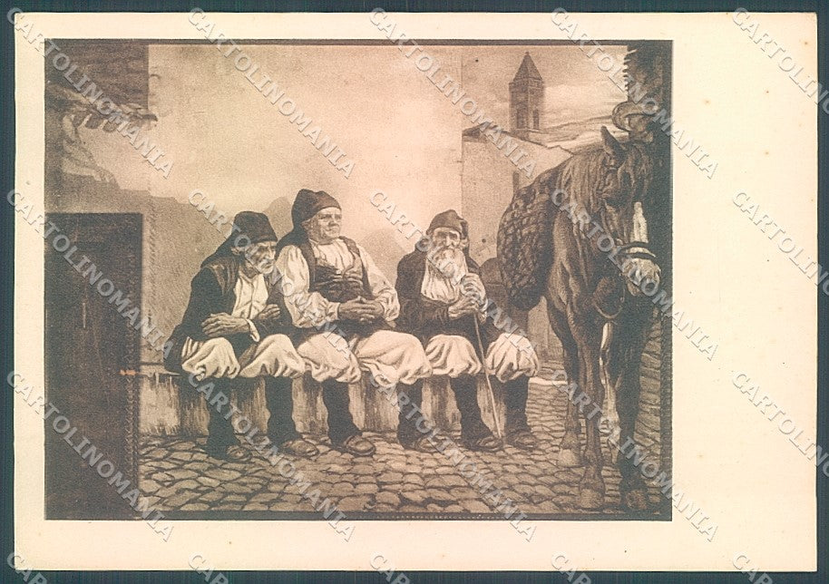 Cagliari Palazzo Civico Costumi Figari Filippo FG cartolina JK4469 – fronte