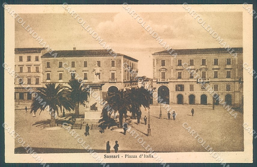 Sassari Città Piazza Italia cartolina JK4472 – fronte