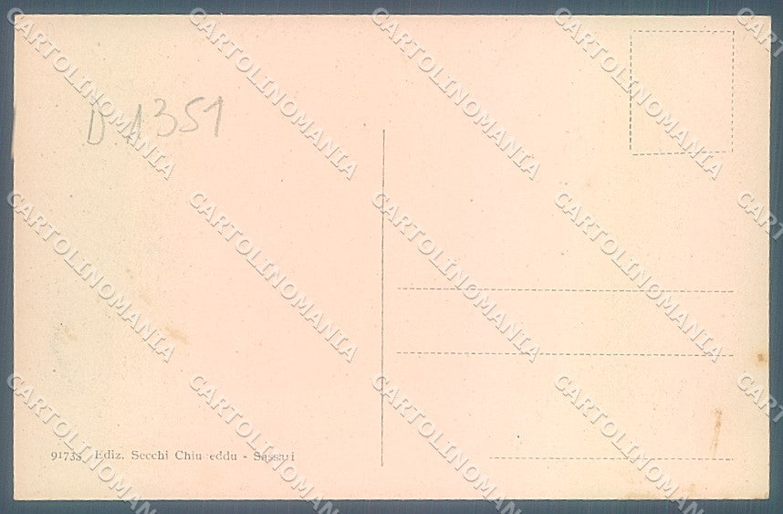 Sassari Città Piazza Italia cartolina JK4472 – retro
