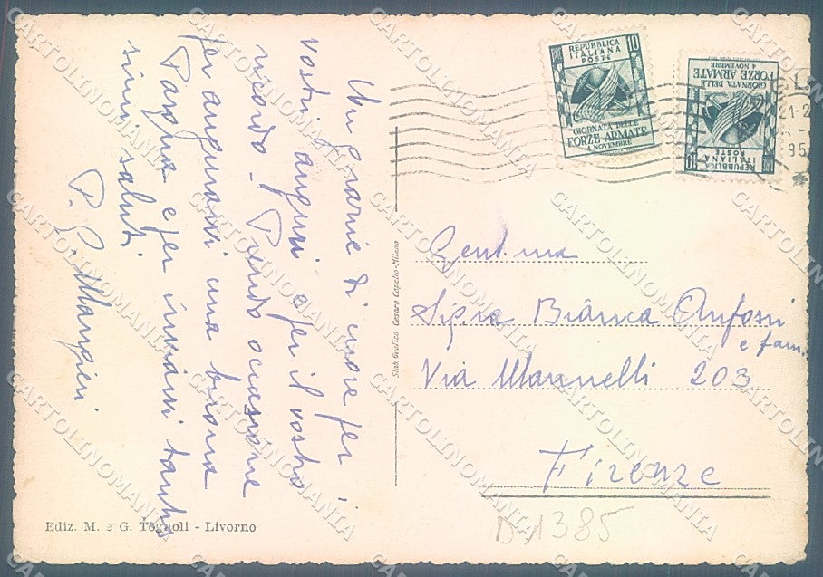 Cagliari Città Passeggiata Terrapieno FG cartolina JK4486 – retro
