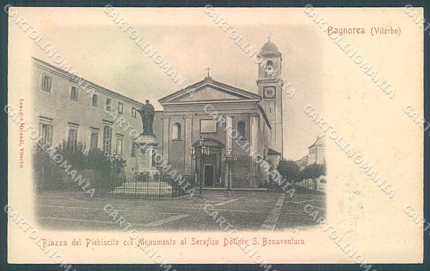 Viterbo Bagnoregio Chiesa Piazza del Plebiscito cartolina JK4500 – fronte