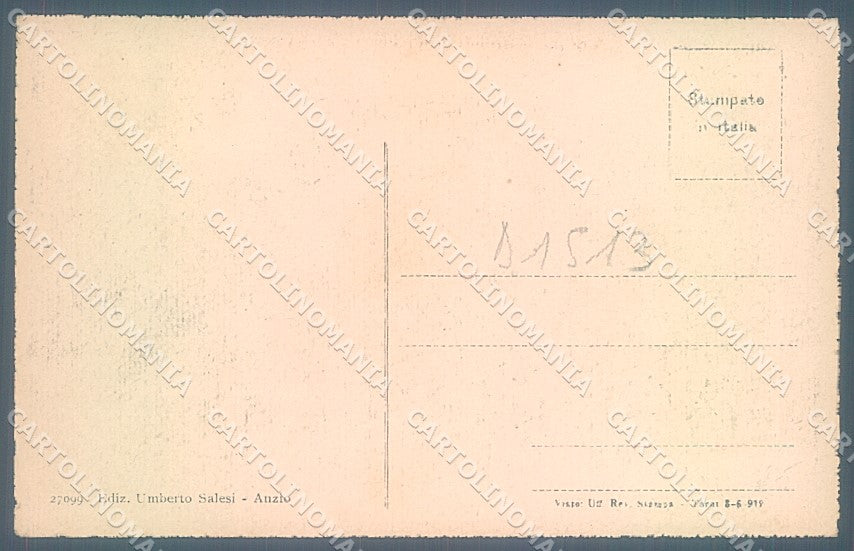 Roma Anzio Villa Colonna saluti da cartolina JK4518 – retro