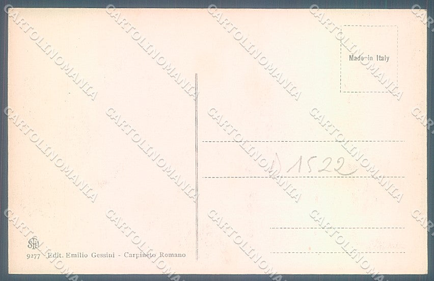 Roma Carpineto Romano Alterocca 9277 cartolina JK4521 – retro