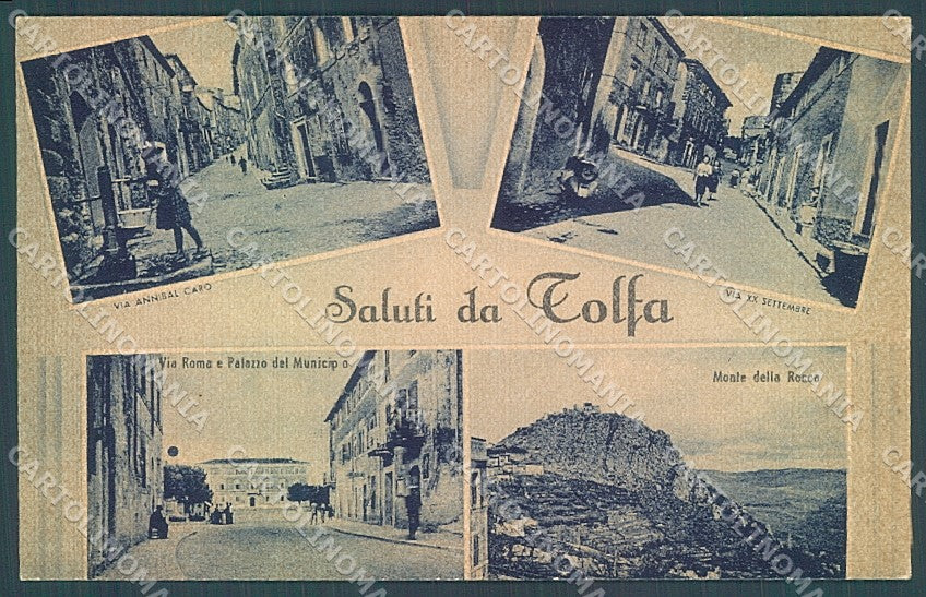 Roma Tolfa saluti da cartolina JK4525 – fronte