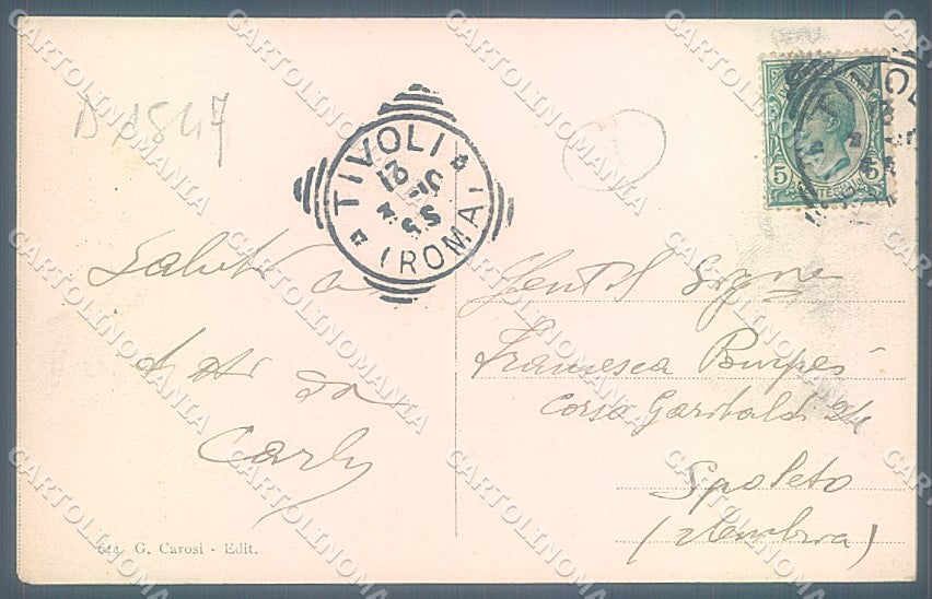 Roma Tivoli Ponte Gregoriano cartolina JK4533 – retro