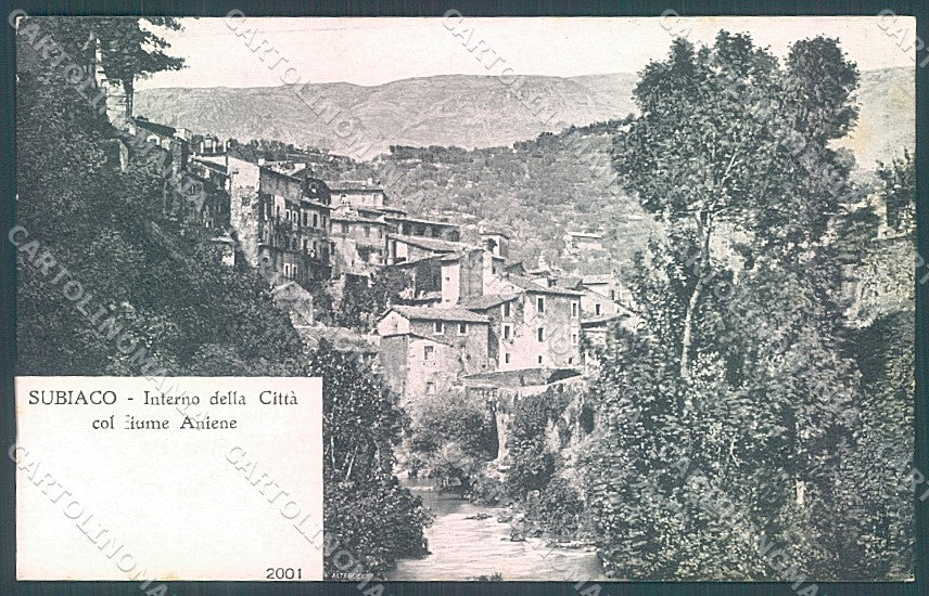 Roma Subiaco Fiume Aniene cartolina JK4536 – fronte