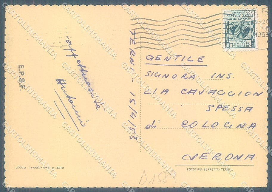 Terni Città Acciaierie FG cartolina JK4546 – retro