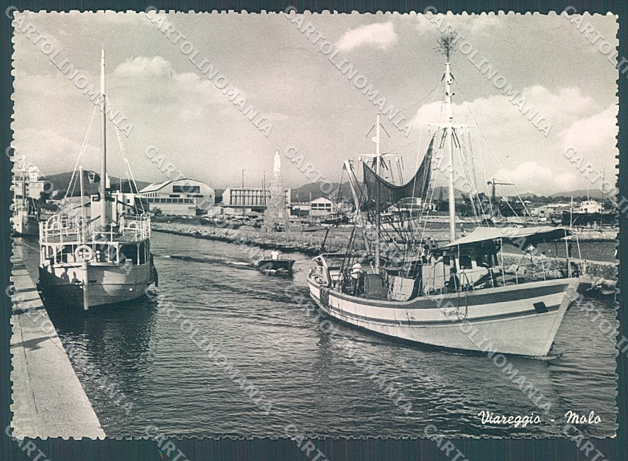 Lucca Viareggio Molo Barche Foto FG cartolina JK4558 – fronte