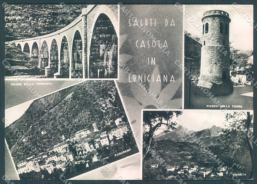 Massa Carrara Casola Lunigiana Ponte Ferrovia Foto FG cartolina JK4562 – fronte