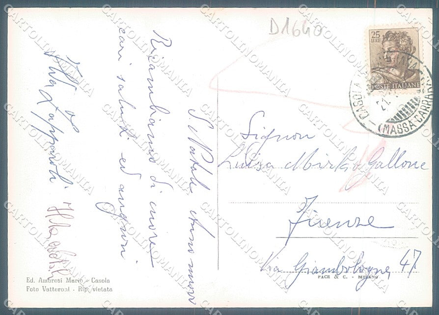 Massa Carrara Casola Lunigiana Ponte Ferrovia Foto FG cartolina JK4562 – retro