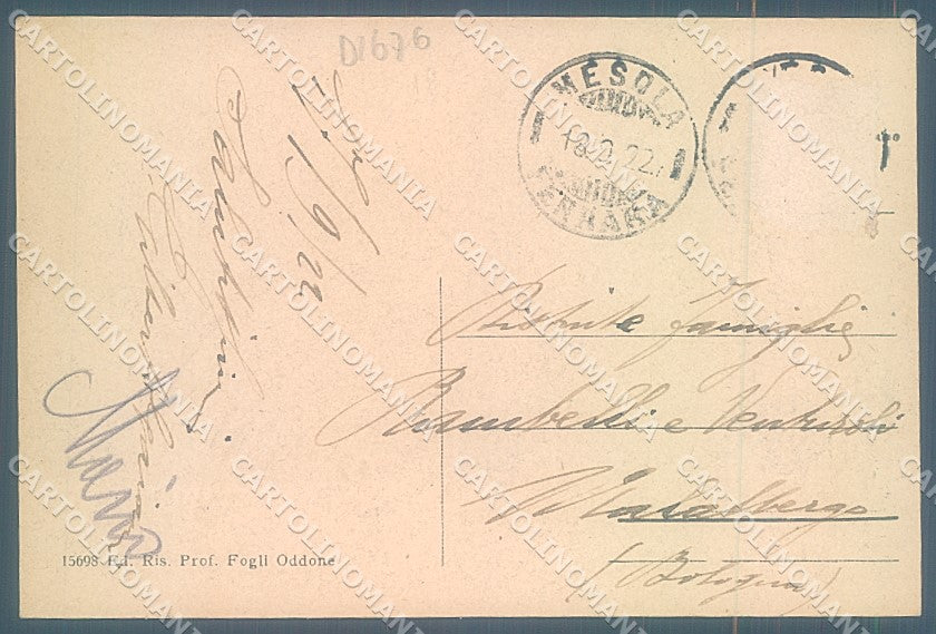 Ferrara Mesola Taglio della Falce Tasso cartolina JK4573 – retro