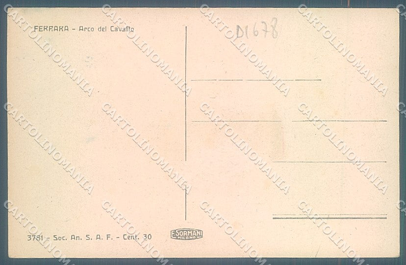 Ferrara Città Arco del Cavallo cartolina JK4574 – retro