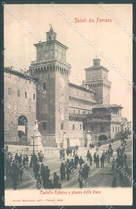 Ferrara Città Castello Estense saluti da cartolina JK4580 – fronte