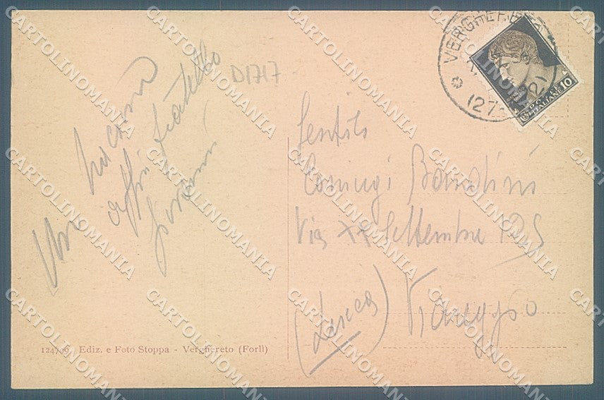 Forlì Cesena Verghereto cartolina JK4587 – retro