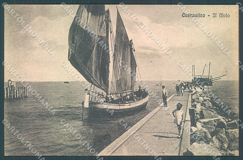 Forlì Cesena Cesenatico Barca a Vela Molo cartolina JK4595 – fronte