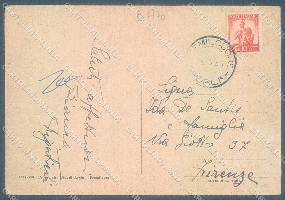 Forlì Cesena Premilcuore Alterocca 16279-50 PIEGHINE FG cartolina JK4599 – retro