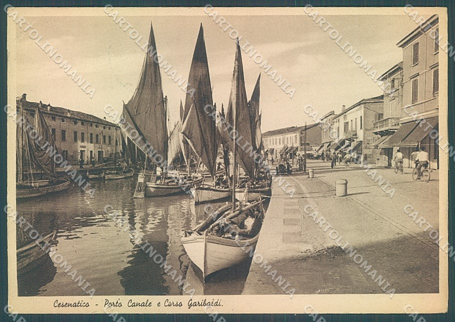 Forlì Cesena Cesenatico Barche Porto Canale FG cartolina JK4600 – fronte