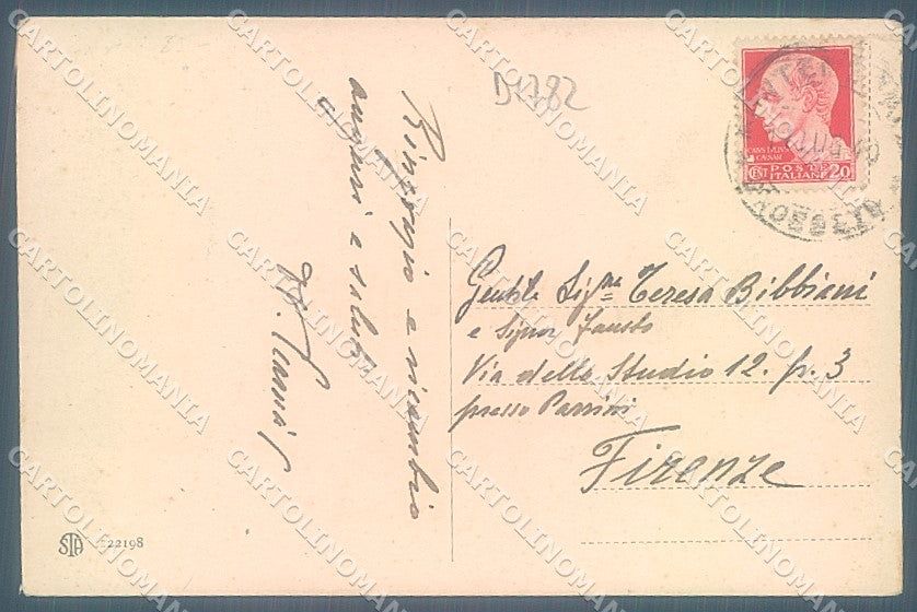 Grosseto Montemerano Villino Giuseppina Alterocca 122198 cartolina JK4604 – retro