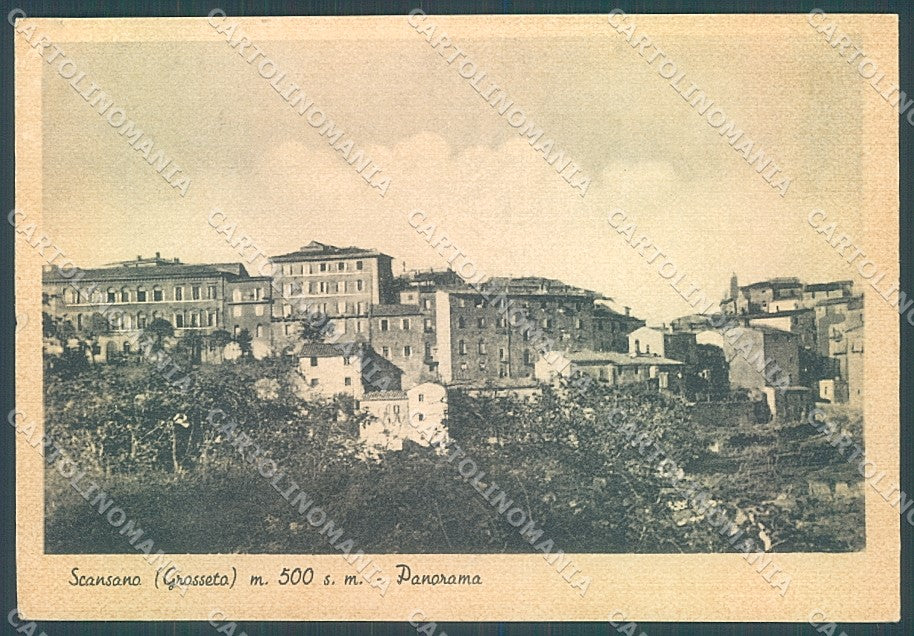 Grosseto Scansano PIEGA ANGOLO FG cartolina JK4612 – fronte