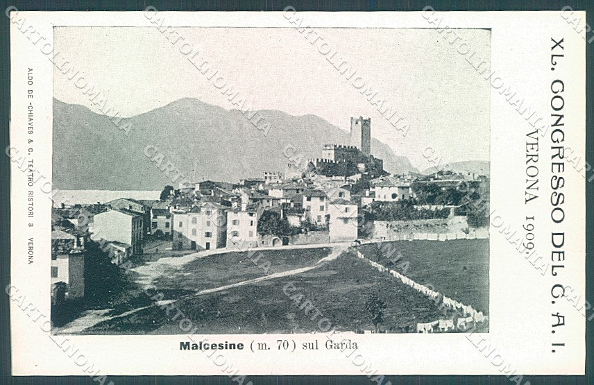 Verona Malcesine Lago di Garda Congresso CAI cartolina JK4619 – fronte