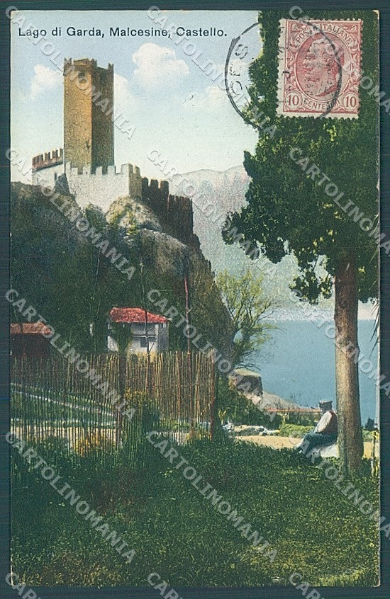 Verona Malcesine Lago di Garda Castello cartolina JK4621 – fronte
