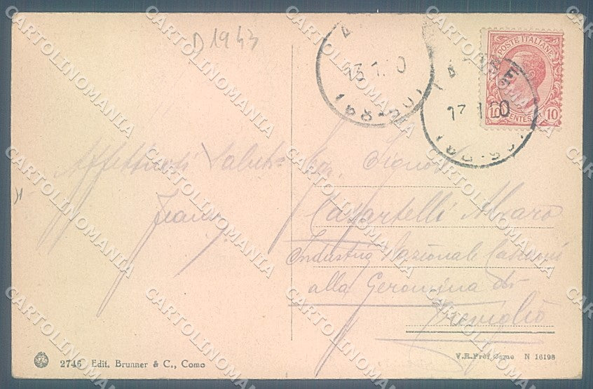 Verona Lazise Lago di Garda Castello Brunner 2746 cartolina JK4640 – retro