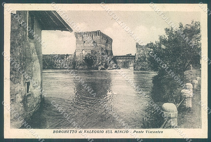 Verona Valeggio sul Mincio Ponte Visconteo cartolina JK4641 – fronte