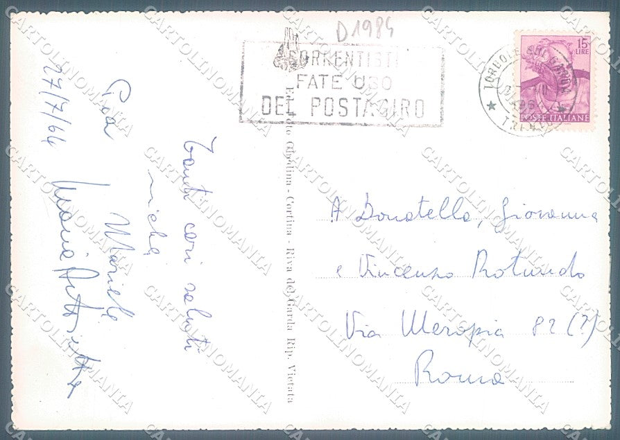 Verona Lago di Garda Malcesine Foto FG cartolina JK4643 – retro