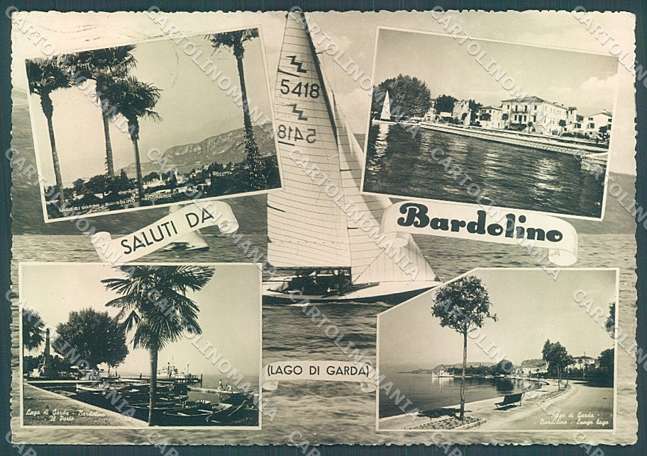 Verona Bardolino Lago di Garda saluti da Foto FG cartolina JK4645 – fronte