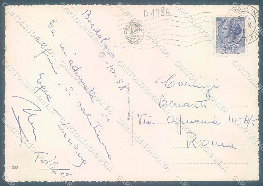 Verona Bardolino Lago di Garda saluti da Foto FG cartolina JK4645 – retro