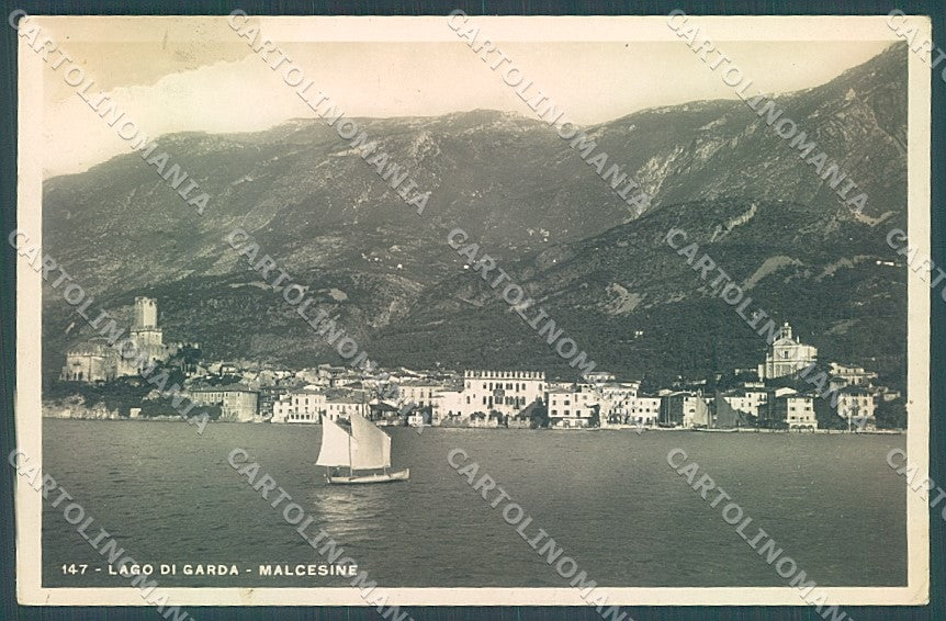 Verona Lago di Garda Malcesine MACCHIA Foto cartolina JK4647 – fronte