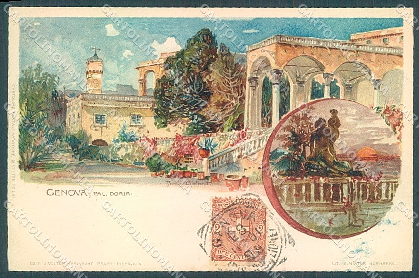 Genova Città Wielandt Palazzo Doria cartolina JK4654 – fronte