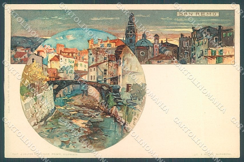 Imperia San Remo Wielandt cartolina JK4660 – fronte