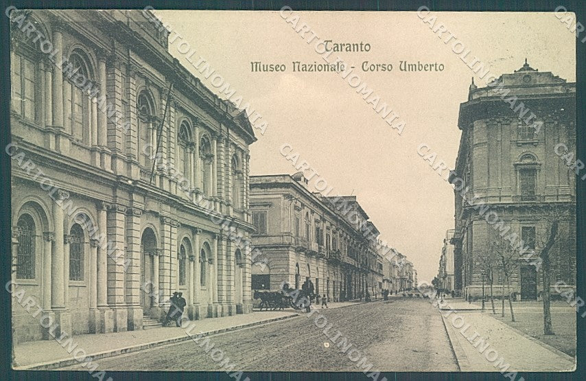 Taranto Città Museo Nazionale Corso Umberto Modiano 33524 PIEGA cartolina JK4669 – fronte