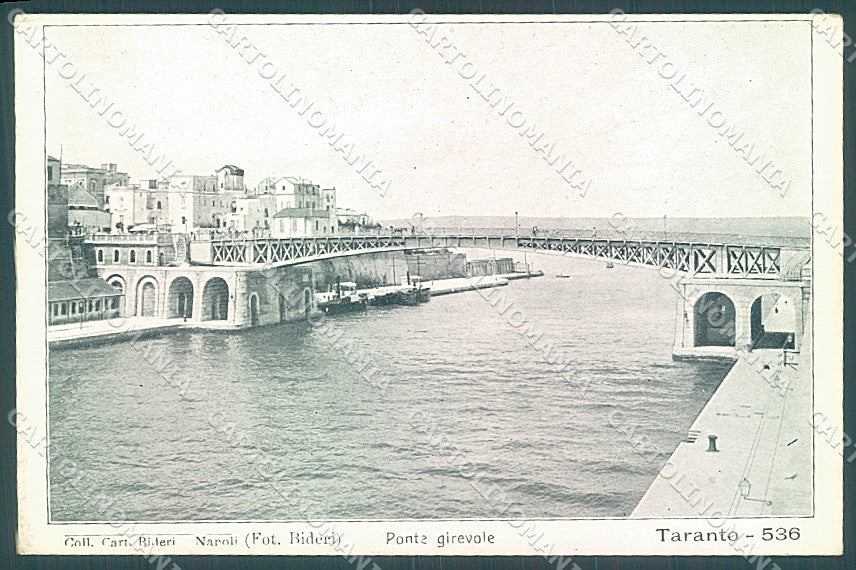 Taranto Città Ponte Girevole cartolina JK4671 – fronte