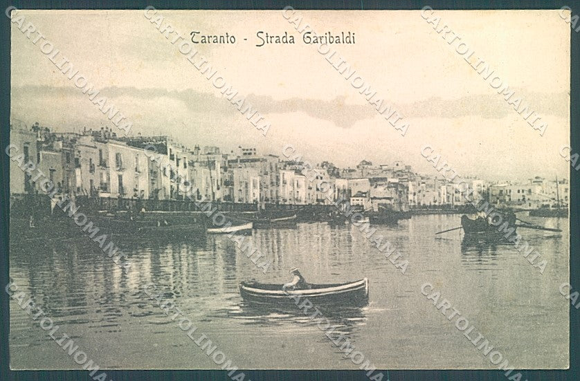 Taranto Città Strada Garibaldi cartolina JK4682 – fronte