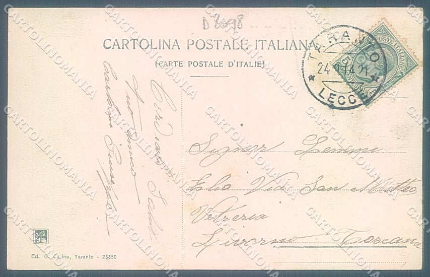 Taranto Città Vecchia Modiano 25850 cartolina JK4684 – retro