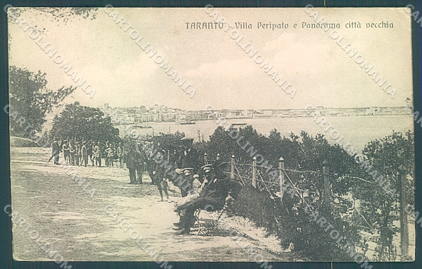 Taranto Città Vecchia Villa Peripato cartolina JK4686 – fronte