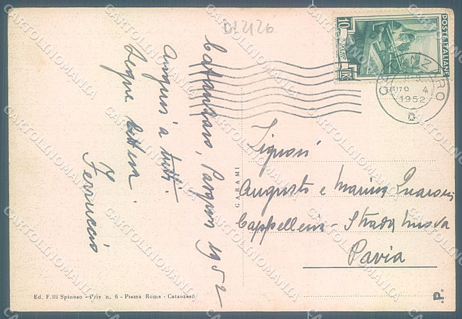 Catanzaro Città Ponte di Siano FG cartolina JK4700 – retro