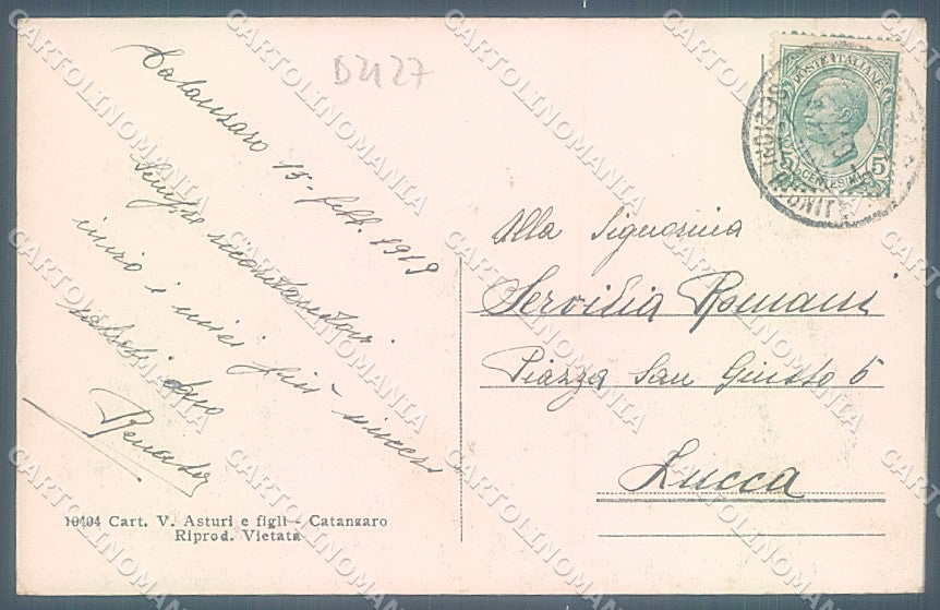 Catanzaro Città cartolina JK4701 – retro
