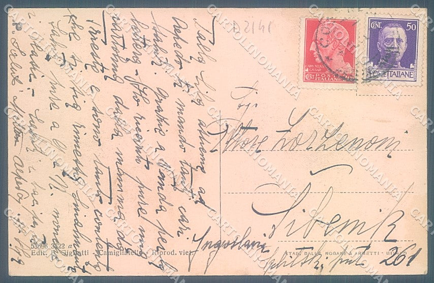 Cosenza Spezzano Fossiata Casa Forestale cartolina JK4706 – retro