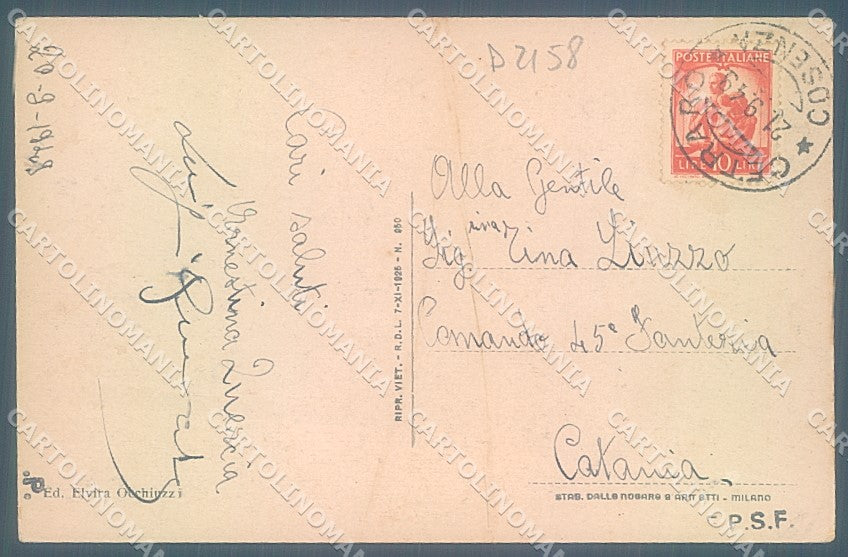 Cosenza Cetraro PIEGA cartolina JK4713 – retro