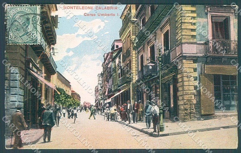 Vibo Valentia Monteleone Calabro Corso Umberto I cartolina JK4718 – fronte