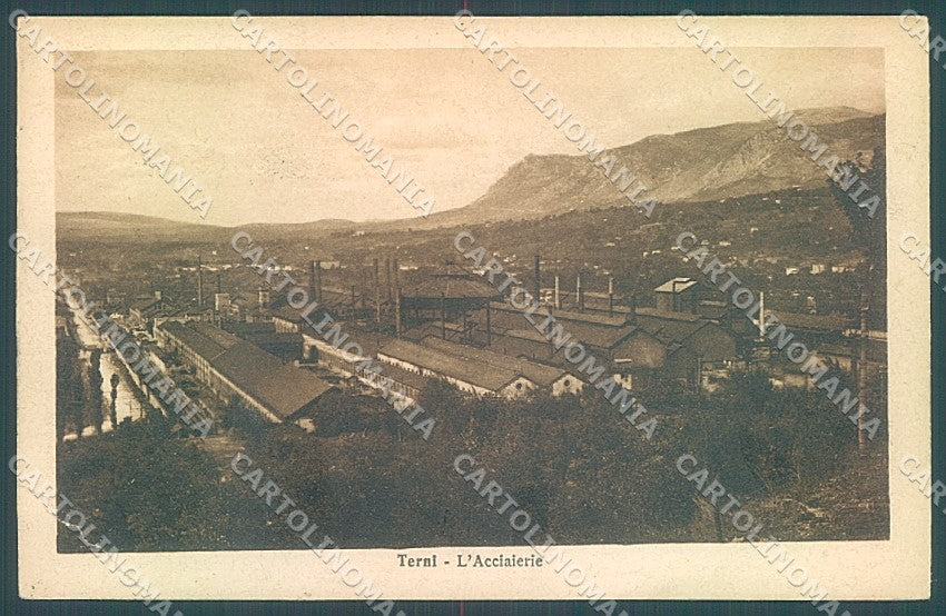 Terni Città Acciaierie Alterocca 55845 PIEGA ANGOLO cartolina JK4722 – fronte